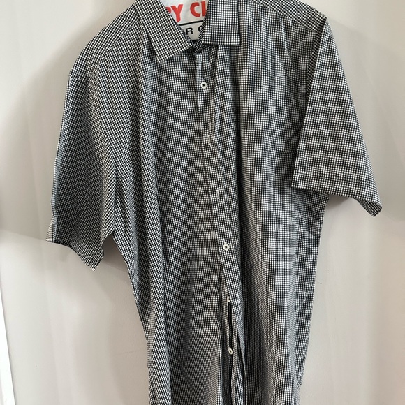 Bugatchi Men Short Sleeve Button Up Classic Fit - Large - Picture 3 of 7